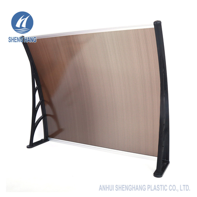 Toldo plástico Brown del policarbonato ligero del SGS