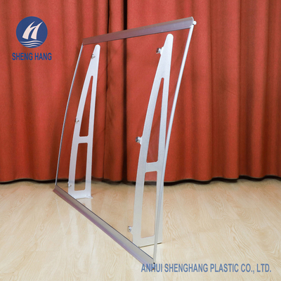 Aleación de aluminio anti del toldo polivinílico claro del carbonato de la puerta 3m m del pórtico