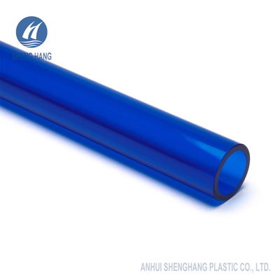 Tubo de acrílico plástico colorido azul de PMMA para las decoraciones