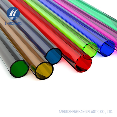 Tubo de acrílico plástico colorido azul de PMMA para las decoraciones
