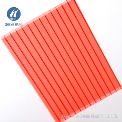 Colores de la protección del hueco de la PC diversos de Twinwall de la hoja ULTRAVIOLETA del policarbonato