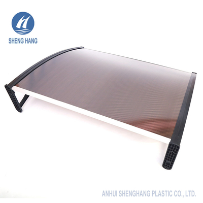 OEM moderno del policarbonato del toldo de la puerta del toldo de aluminio al aire libre de la ventana