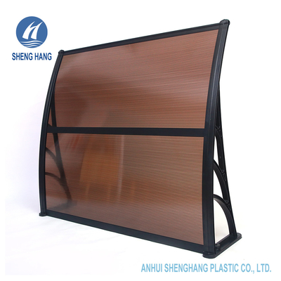 ULTRAVIOLETA anti del policarbonato del 1.2*1m de la puerta del artículo de aluminio de los toldos