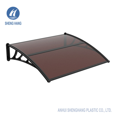 Toldo Uvproof de Front Door Canopy Cover Patio del policarbonato de ISO9001 Sunshield