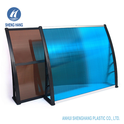 Toldo Uvproof de Front Door Canopy Cover Patio del policarbonato de ISO9001 Sunshield