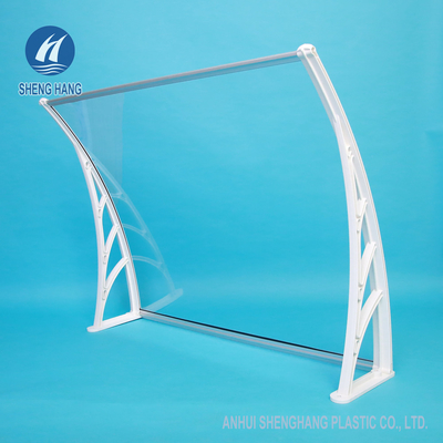 Toldo polivinílico durable de la ventana del carbonato del policarbonato del toldo sólido de la puerta