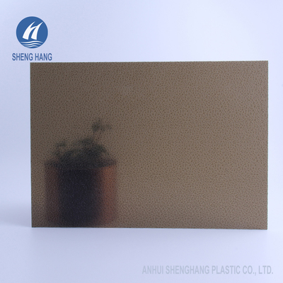 El policarbonato grabado en relieve claro de ASTM D638 cubre la PC de capa ULTRAVIOLETA UL94 V2
