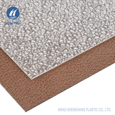 Prenda impermeable verde anaranjada de Diamond Embossed Polycarbonate Sheet 3m m