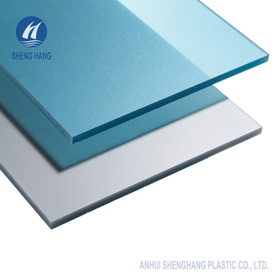 SGS helado terciopelo fino protegido ULTRAVIOLETA de Matte Plastic Board 1.8m m de la hoja del policarbonato