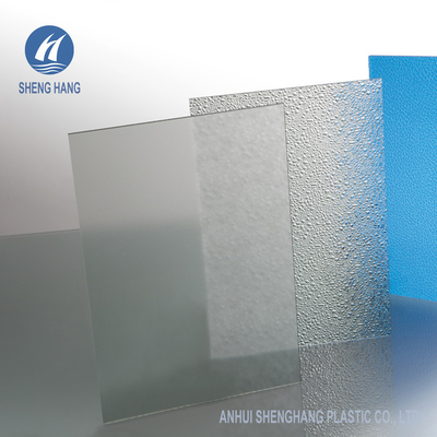 SGS helado terciopelo fino protegido ULTRAVIOLETA de Matte Plastic Board 1.8m m de la hoja del policarbonato