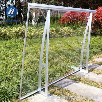 Aleación de aluminio anti del toldo polivinílico claro del carbonato de la puerta 3m m del pórtico