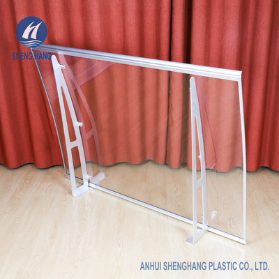 55&quot; X 35&quot; toldo polivinílico curvado de la puerta de la ventana del soporte de Alu del toldo del carbonato