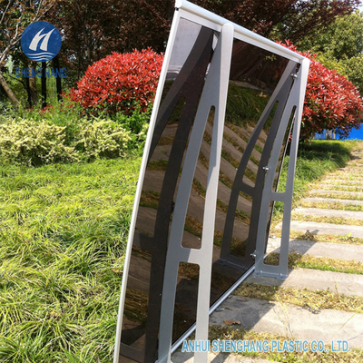 55&quot; X 35&quot; toldo polivinílico curvado de la puerta de la ventana del soporte de Alu del toldo del carbonato