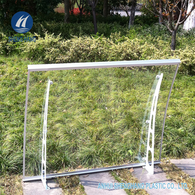 Anchura polivinílica del impermeable el 1.4m del toldo del carbonato del marco metálico de DIY para la ventana