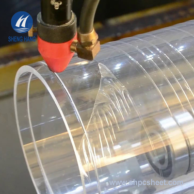 Cilindro de acrílico del plexiglás de Eco Friengly del diámetro grande del tubo del claro del ODM de WT10mm